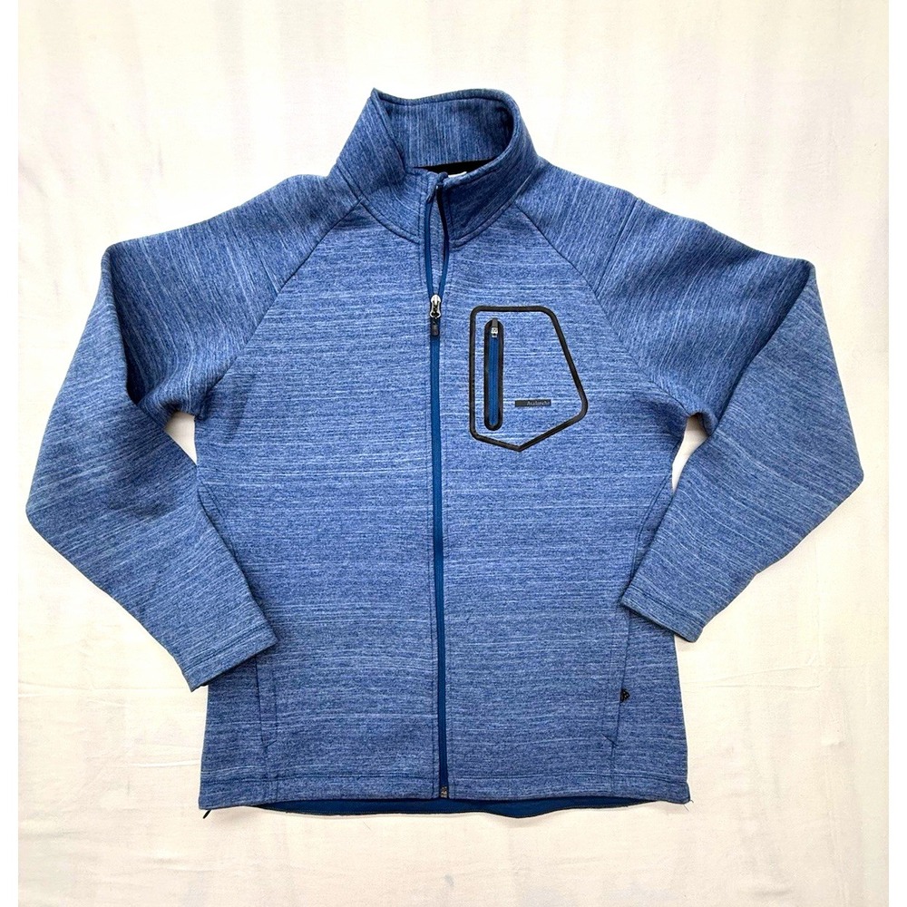 Avalanche Men's Full Zip Jacket Blue Cotton Blend Zipped Pockets L